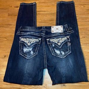 Miss Me Size 30 Mid-Rise Skinny Jeans